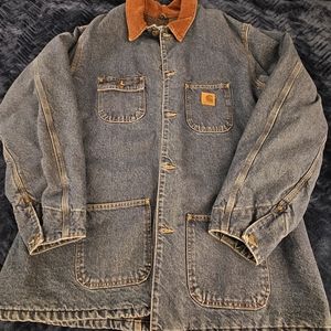 Carhartt vintage lined denim coat